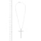 Collier Recarlo - Collier croix double en or blanc 18 ct et diamants 58 Facettes 26524