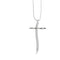 Collier Recarlo - Collier croix double en or blanc 18 ct et diamants 58 Facettes 26524