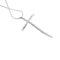Collier Recarlo - Collier croix double en or blanc 18 ct et diamants 58 Facettes 26524