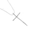Collier Recarlo - Collier croix double en or blanc 18 ct et diamants 58 Facettes 26524