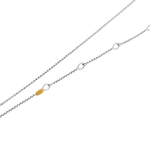 Collier Recarlo - Collier croix double en or blanc 18 ct et diamants 58 Facettes 26524