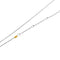 Collier Recarlo - Collier croix double en or blanc 18 ct et diamants 58 Facettes 26524