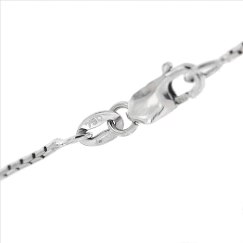 Collier Recarlo - Collier croix double en or blanc 18 ct et diamants 58 Facettes 26524
