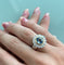 Bague Bague saphir et diamants en or blanc et or jaune 18 ct 58 Facettes 30270