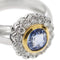 Bague Bague saphir et diamants en or blanc et or jaune 18 ct 58 Facettes 30270