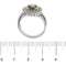 Bague Bague saphir et diamants en or blanc et or jaune 18 ct 58 Facettes 30270