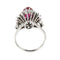 Bague Bague en platine - Rubis cabochon et diamants 58 Facettes 27889