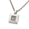 Chopard Happy Diamonds - Pendentif carré en or blanc et diamant