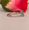 54 ALGT - Bague cocktail en or blanc, saphir de Ceylan et diamants 58 Facettes ring