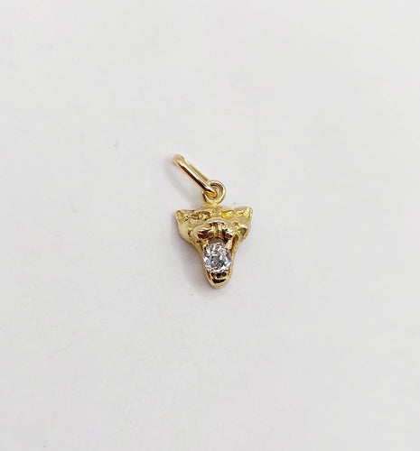 Pendentif tête de tigre en or 18k et diamant taille ancienne 58 Facettes A07644