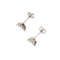 Boucles d'oreilles Boucles d'oreilles point de lumière triangulaires en or blanc 18 ct et diamants 0,96 ct 58 Facettes 29788