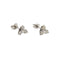 Boucles d'oreilles Boucles d'oreilles point de lumière triangulaires en or blanc 18 ct et diamants 0,96 ct 58 Facettes 29788