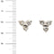 Boucles d'oreilles Boucles d'oreilles point de lumière triangulaires en or blanc 18 ct et diamants 0,96 ct 58 Facettes 29788