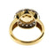 Bague 61 Bague - Citrine et diamants en or jaune et or blanc 18 ct 58 Facettes 30269
