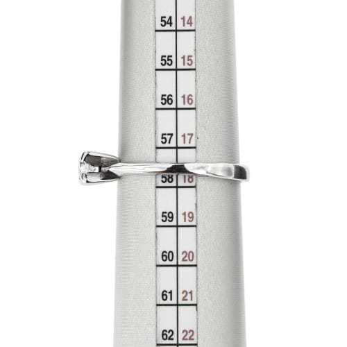 Bague 57 Bague solitaire - Diamant 0,25 ct en or blanc 18 ct 58 Facettes 21483
