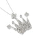 Collier Collier avec pendentif couronne en or blanc 18 ct et diamants 58 Facettes 29948