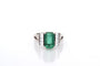 Bague 53 Bague émeraude 2,27 ct et diamants en platine 58 Facettes 26629-27145