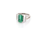 Bague 53 Bague émeraude 2,27 ct et diamants en platine 58 Facettes 26629-27145