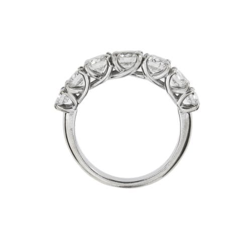 Bague Bague rivière en or blanc 18 ct avec diamants 1,76 ct 58 Facettes 22213
