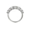 Bague Bague rivière en or blanc 18 ct avec diamants 1,76 ct 58 Facettes 22213