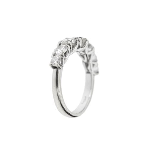 Bague Bague rivière en or blanc 18 ct avec diamants 1,76 ct 58 Facettes 22213