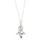 Collier Collier - Pendentif en or blanc 18 kt avec diamants et pierres précieuses 58 Facettes 25768