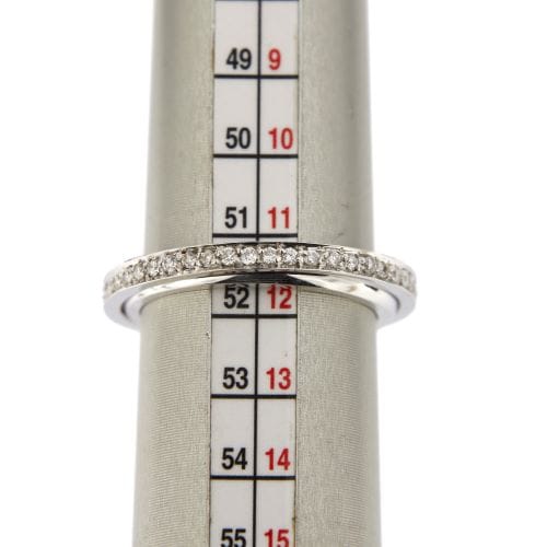 Bague 52 Bague éternité double en or blanc 18 ct et diamants 0,46 ct 58 Facettes 10308