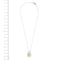 Collier Vieri - Collier avec pendentif en nacre et diamant en or blanc 18 ct 58 Facettes 22414