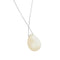 Collier Vieri - Collier avec pendentif en nacre et diamant en or blanc 18 ct 58 Facettes 22414