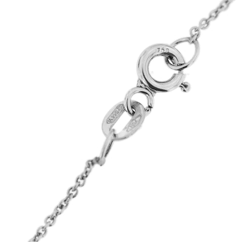Collier Vieri - Collier avec pendentif en nacre et diamant en or blanc 18 ct 58 Facettes 22414