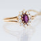 54 Bague espagnole vintage en or jaune 18 carats, diamants et rubis 58 Facettes A1508