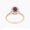 54 Bague espagnole vintage en or jaune 18 carats, diamants et rubis 58 Facettes A1508