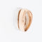 52 Bague double vague en or rose et blanc 18 carats 58 Facettes A1513