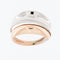 54 Bague italienne en or rose et or blanc 18 carats 58 Facettes A1514