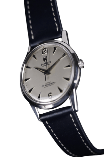 Buren Super Slender Automatic - Montre micro-rotor en acier