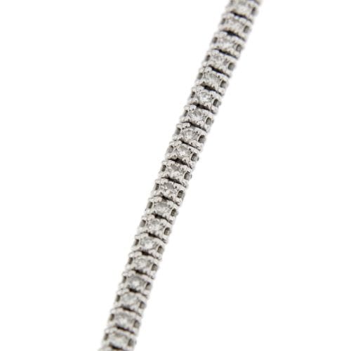 Bracelet Bracelet tennis - 274 diamants 2,74 ct en or blanc 18 ct 58 Facettes 30427