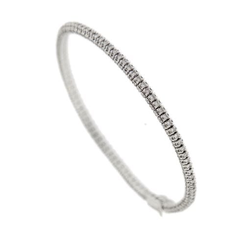 Bracelet Bracelet tennis - 274 diamants 2,74 ct en or blanc 18 ct 58 Facettes 30427