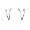 Boucles d'oreilles Boucles d’oreilles puces en or blanc 18 ct et diamants 58 Facettes 19833