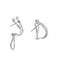 Boucles d'oreilles Boucles d’oreilles puces en or blanc 18 ct et diamants 58 Facettes 19833