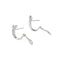 Boucles d'oreilles Boucles d’oreilles puces en or blanc 18 ct et diamants 58 Facettes 19833