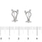 Boucles d'oreilles Boucles d’oreilles puces en or blanc 18 ct et diamants 58 Facettes 19833