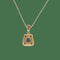 Collier pendentif en or jaune 18k, saphir, rubis et diamants 58 Facettes FB11865