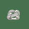 51 Bague en or gris 18k et diamants 1,50 ct 58 Facettes FB11871