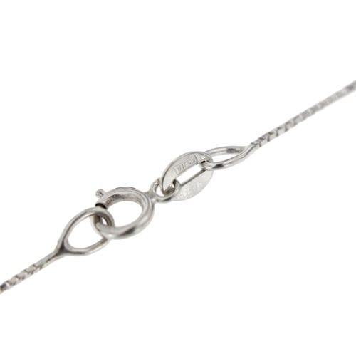 Collier Collier avec pendentif en or blanc 18 ct et diamants 58 Facettes 25102
