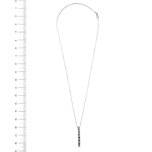 Collier Collier avec pendentif en or blanc 18 ct et diamants 58 Facettes 25102