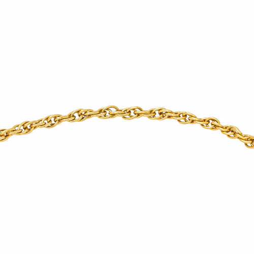 Bracelet maille forçat double torsadée en or jaune 58 Facettes 5780602CN