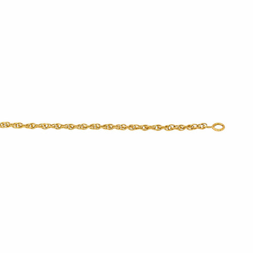Bracelet maille forçat double torsadée en or jaune 58 Facettes 5780602CN