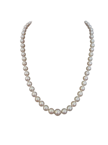 Collier Akoya - Collier en or blanc, perles et diamants
