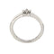 Bague Donna Oro - Bague solitaire en or blanc avec diamant 0,07 ct 58 Facettes 20895
