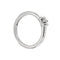 Bague Donna Oro - Bague solitaire en or blanc avec diamant 0,07 ct 58 Facettes 20895